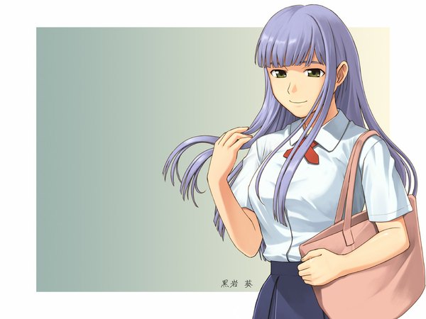 Anime picture 1024x768 with original uniform school uniform tagme