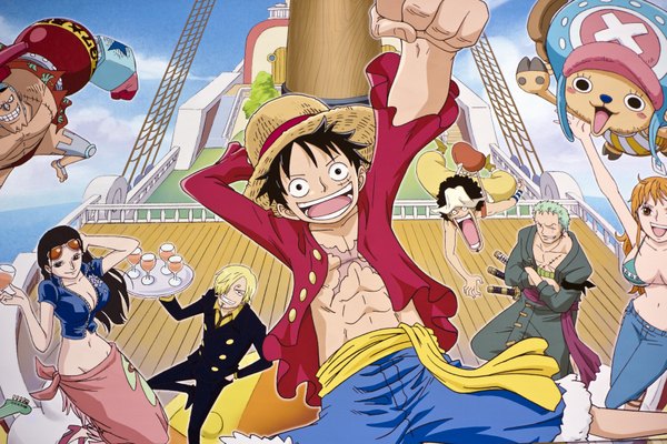 Anime picture 3456x2304 with one piece toei animation nami (one piece) monkey d. luffy nico robin roronoa zoro sanji tony tony chopper usopp franky long hair looking at viewer blush fringe highres short hair breasts open mouth black hair blonde hair