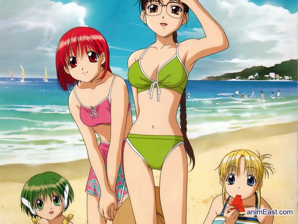 Anime picture 1024x768 with to heart swimsuit tagme