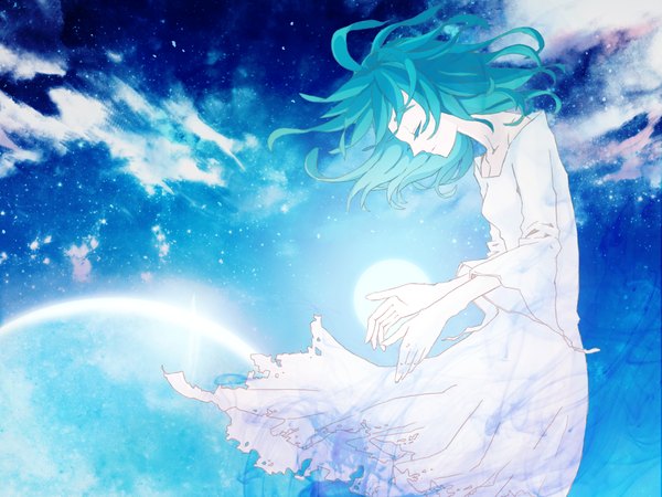 Anime picture 1600x1200 with vocaloid gumi 72 (nananatsu) wallpaper girl