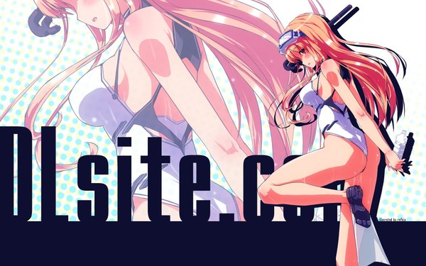 Anime picture 1920x1200 with dlsite.com dille blood refeia highres light erotic wide image zoom layer swimsuit scuba