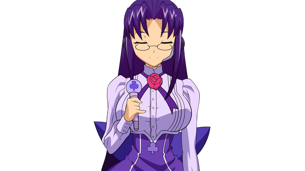 Anime picture 1920x1080 with basquash! satelight violette (basquash!) single long hair fringe highres wide image purple hair eyes closed light smile wallpaper transparent background vector girl glasses microphone blouse