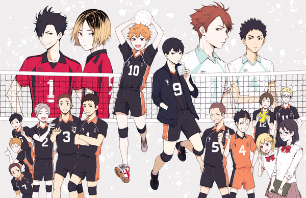 Anime picture 1082x700 with haikyuu!! production i.g hinata shouyou kageyama tobio tsukishima kei kuroo tetsurou kozume kenma ooikawa tooru shimizu kiyoko nishinoya yuu hitoka yachi sugawara koushi yamaguchi tadashi sawamura daichi iwaizumi hajime tanaka ryunosuke azumane asahi ennoshita chikara kinoshita hisashi narita kazuhito