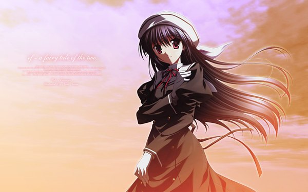 Anime picture 1920x1200 with ef ef a fairy tale of the two shaft (studio) amamiya yuuko highres wide image