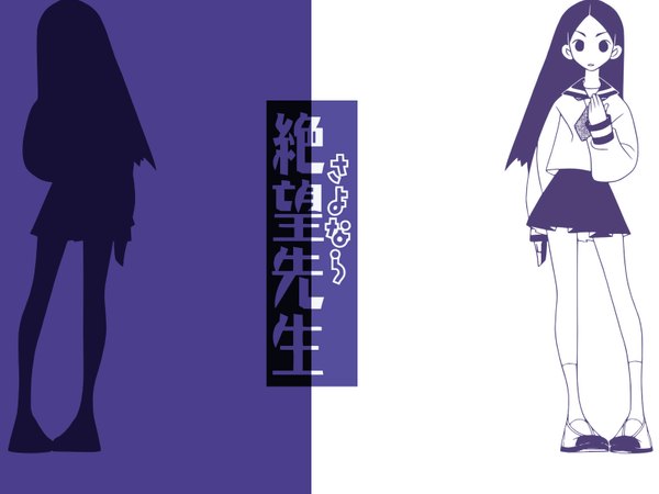 Anime picture 1600x1200 with sayonara zetsubou sensei shaft (studio) kitsu chiri tagme