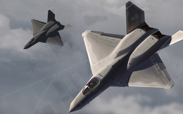 Аниме картинка 1600x1000 с оригинальное изображение yaenagi полёт военный оружие самолёт истребитель yf-23