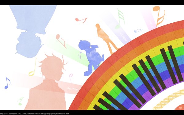 Anime picture 1920x1200 with nodame cantabile j.c. staff chiaki shinichi highres wide image musical note