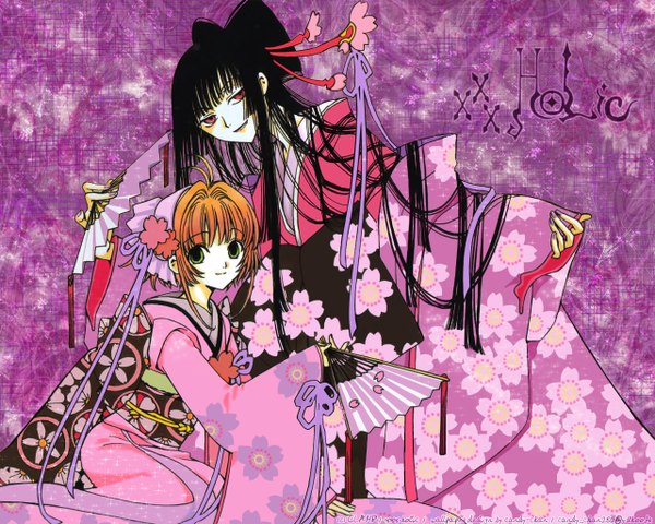 Anime picture 1280x1024 with xxxholic clamp sakura hime ichihara yuuko tagme