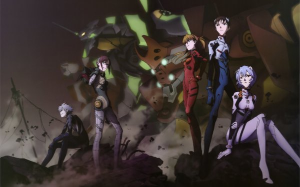 Anime picture 2560x1600 with neon genesis evangelion gainax highres wide image group