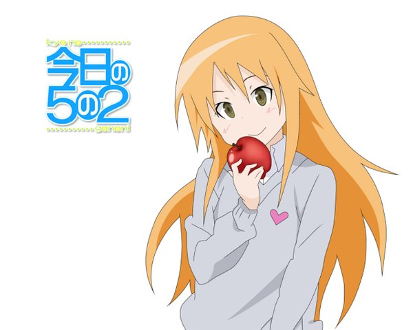 Anime picture 1280x1024 with kyou no go no ni koizumi chika apple tagme
