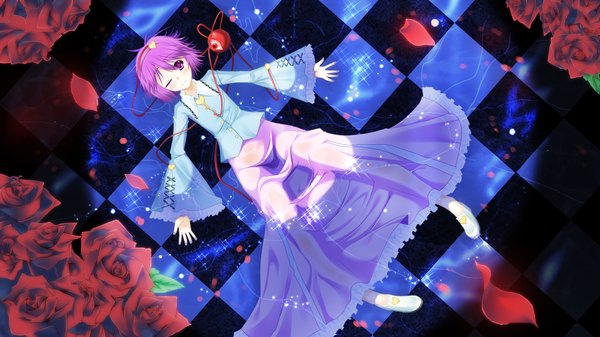 Anime picture 1920x1080 with touhou komeiji satori highres wide image wet girl water
