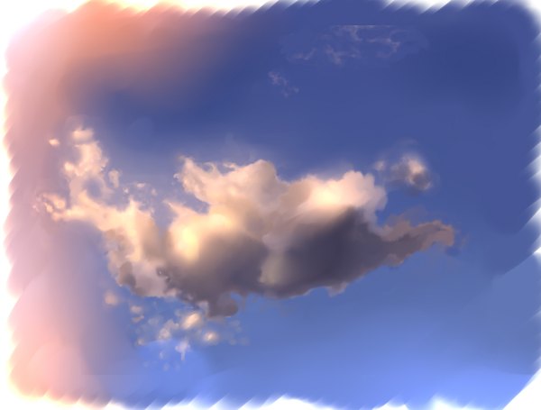 Аниме картинка 1916x1453 с оригинальное изображение ryouma (galley) высокое разрешение небо облако (облака) вечер закат