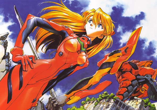 Anime picture 4550x3202 with neon genesis evangelion gainax soryu asuka langley highres tagme