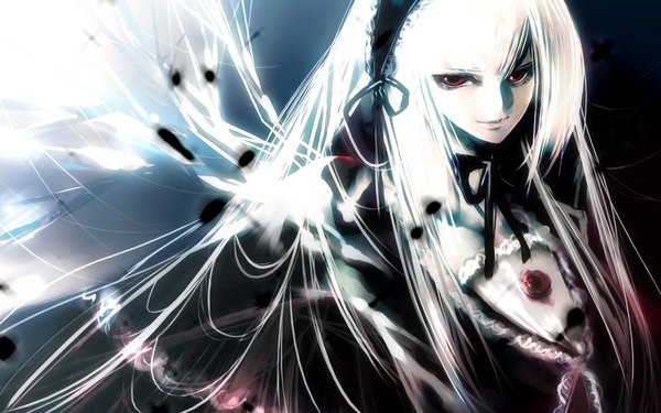 Anime picture 1920x1200 with rozen maiden suigintou kei (keigarou) highres red eyes wide image