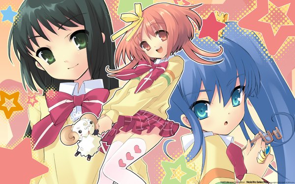 Anime picture 1920x1200 with nanatsuiro drops akihime sumomo yuuki nona yaeno nadeshiko itou noiji highres wide image