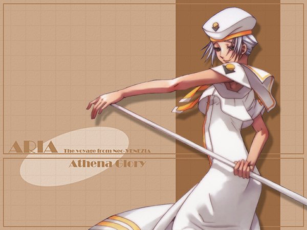 Anime picture 1024x768 with aria athena glory brown background tagme