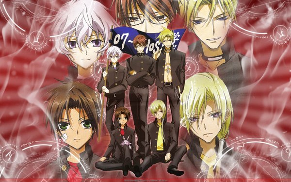 Anime picture 1920x1200 with 07-ghost studio deen teito klein frau mikage hakuren oak castor labrador (07-ghost) highres wide image