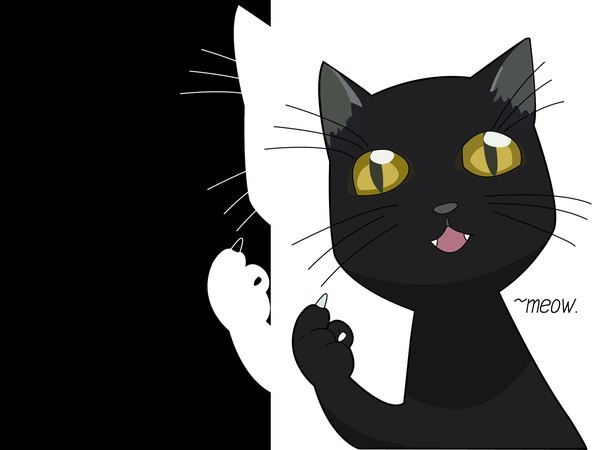 Anime picture 1600x1200 with bleach studio pierrot shihouin yoruichi black background silhouette cat