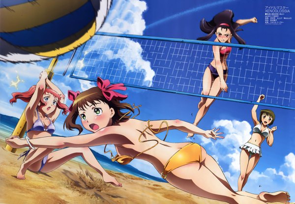 Anime picture 5922x4099 with idolmaster idolmaster xenoglossia highres beach tagme
