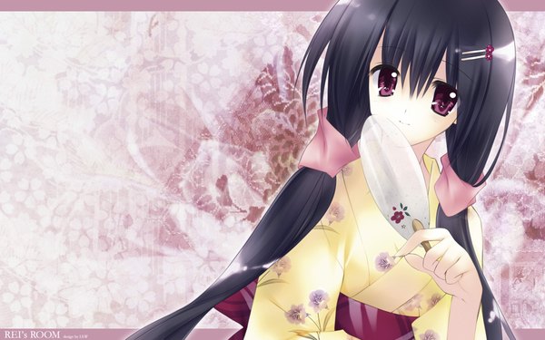 Anime picture 1920x1200 with i.s.w rei (rei's room) hiiragi ryou highres wide image japanese clothes wallpaper kimono