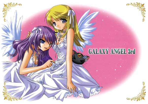 Anime picture 2272x1600 with galaxy angel galaxy angel rune madhouse kahlua marjoram tequila marjoram mimolette (galaxy angel) highres