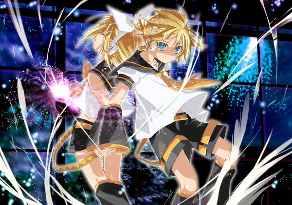 Anime picture 1200x843 with vocaloid kagamine rin kagamine len girl tagme