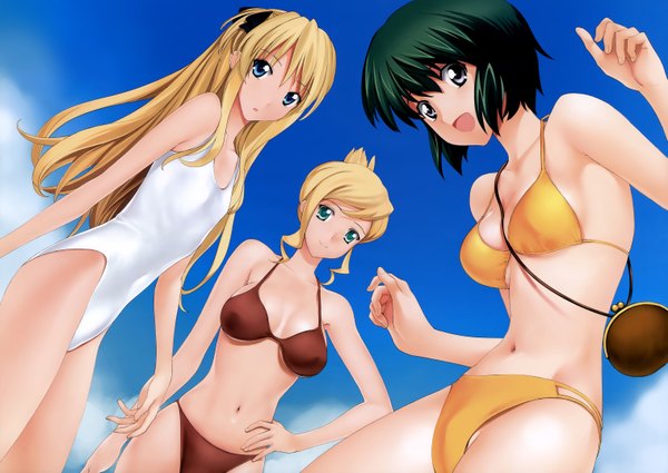 Anime picture 6069x4304 with quiz magic academy a1 highres light erotic girl swimsuit