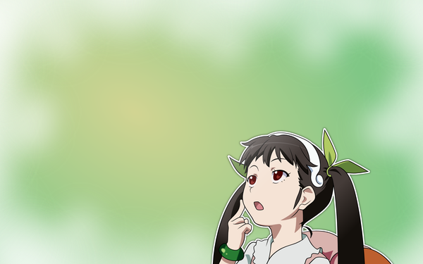 Anime picture 1920x1200 with bakemonogatari shaft (studio) monogatari (series) hachikuji mayoi highres wide image vector