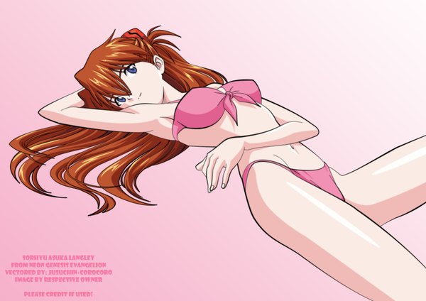 Anime picture 3508x2480 with neon genesis evangelion gainax soryu asuka langley highres light erotic swimsuit