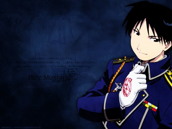 Anime picture 1024x768 with fullmetal alchemist studio bones roy mustang tagme