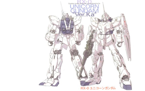 Anime picture 1280x800 with mobile suit gundam gundam unicorn sunrise (studio) wide image white background