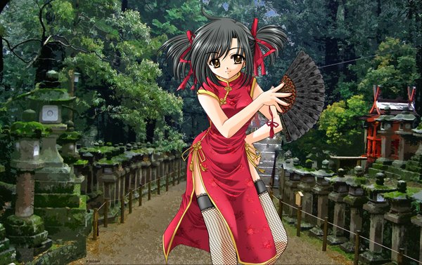 Anime picture 1900x1200 with nishimata aoi highres chinese clothes chinese dress tagme