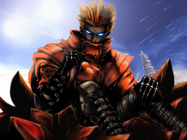 Anime picture 1600x1200 with trigun vash the stampede boy tagme