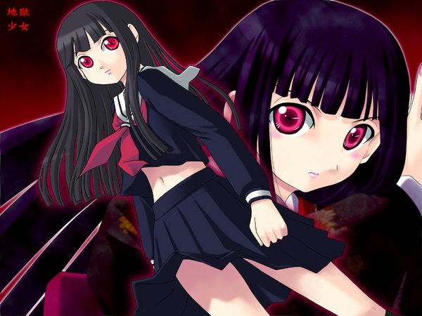 Anime picture 1024x768 with hell girl studio deen tagme