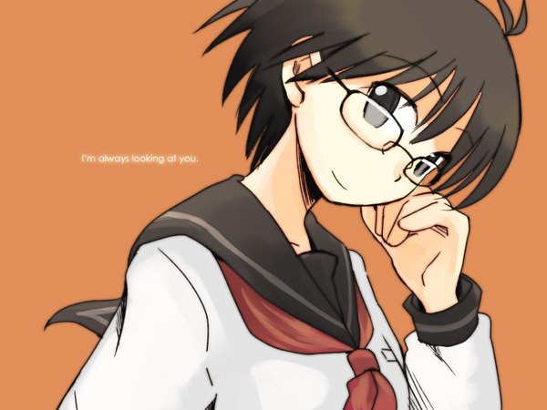Anime picture 1600x1200 with idolmaster kikuchi makoto glasses tagme