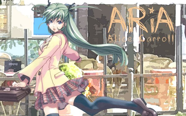 Anime picture 1920x1200 with aria alice carroll highres wide image two side up