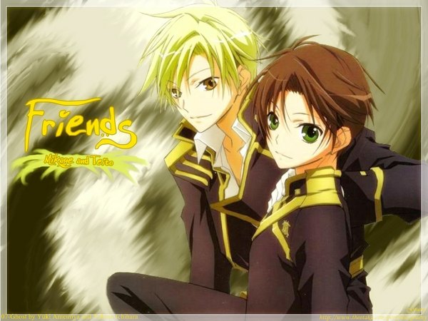 Anime picture 1024x768 with 07-ghost studio deen teito klein mikage multiple boys boy 2 boys