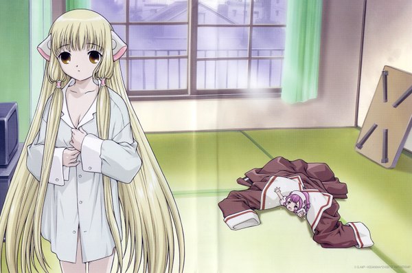 Anime picture 3176x2104 with chobits chii sumomo highres scan