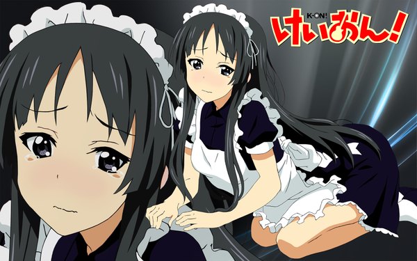 Anime picture 1920x1200 with k-on! kyoto animation akiyama mio highres wide image maid