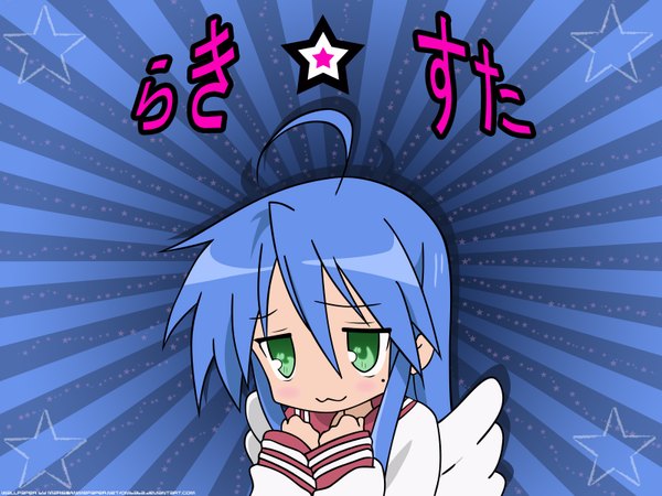Anime picture 1600x1200 with lucky star kyoto animation izumi konata girl tagme