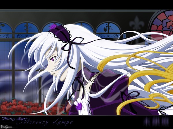 Anime picture 1600x1200 with rozen maiden suigintou dualscreen tagme