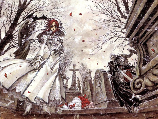 Anime picture 1600x1200 with trinity blood gonzo abel nightroad esther blanchett gothic