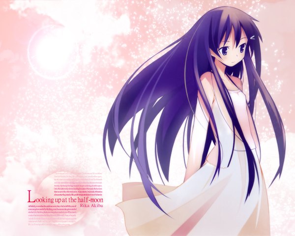 Anime picture 1280x1024 with hanbun no tsuki ga noboru sora akiba rika yamamoto keiji tagme