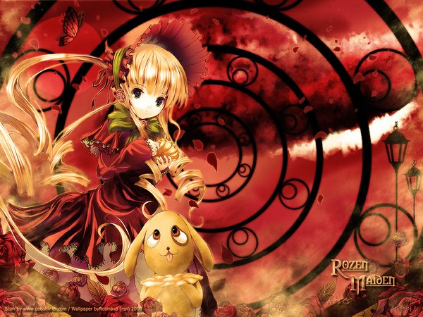 Anime picture 1024x768 with rozen maiden shinku kunkun tagme