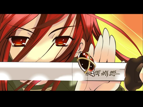 Anime picture 1600x1200 with shakugan no shana j.c. staff shana girl sword
