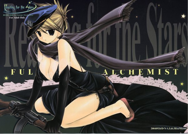 Anime picture 2104x1500 with fullmetal alchemist studio bones riza hawkeye miyasu risa highres light erotic