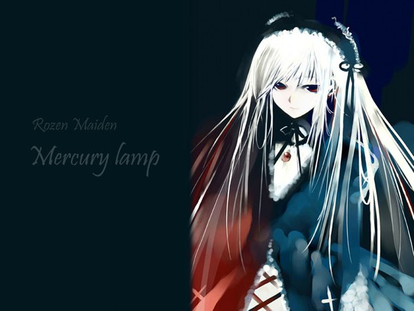 Anime picture 1600x1200 with rozen maiden suigintou long hair tagme