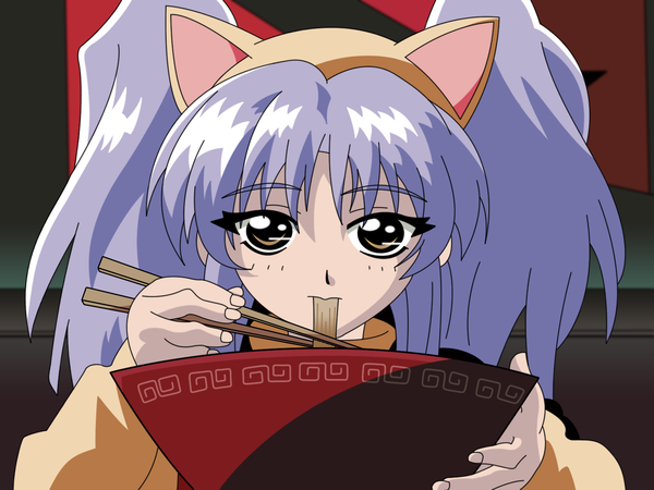 イラスト 3200x2400 と 機動戦艦ナデシコ xebec ホシノ・ルリ highres 獣耳 cat girl 女の子 食べ物 麺 ラーメン