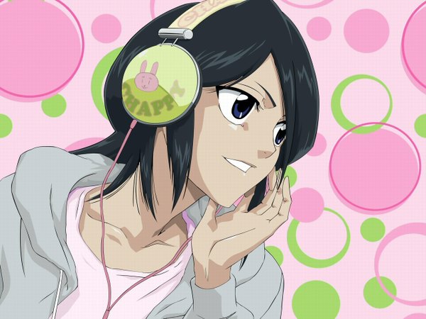 Anime picture 1280x960 with bleach studio pierrot kuchiki rukia headphones tagme