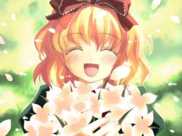 Anime picture 3200x2400 with touhou studio sdt medicine melancholy yuuki tatsuya highres absurdres girl flower (flowers)